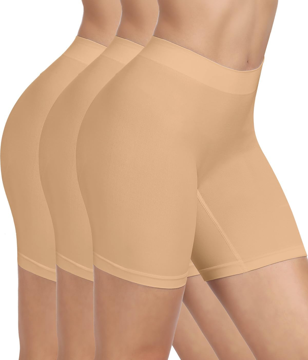 Slip Shorts for under Dresses Seamless Smooth Workout Yoga Bike Shorts for Women