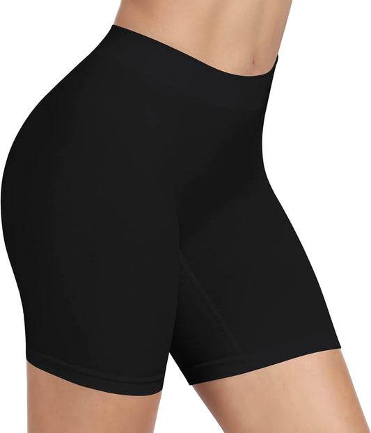 Slip Shorts for under Dresses Seamless Smooth Workout Yoga Bike Shorts for Women