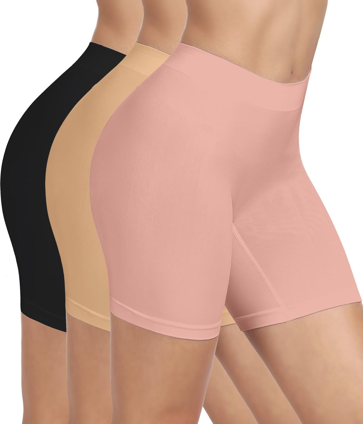Slip Shorts for under Dresses Seamless Smooth Workout Yoga Bike Shorts for Women