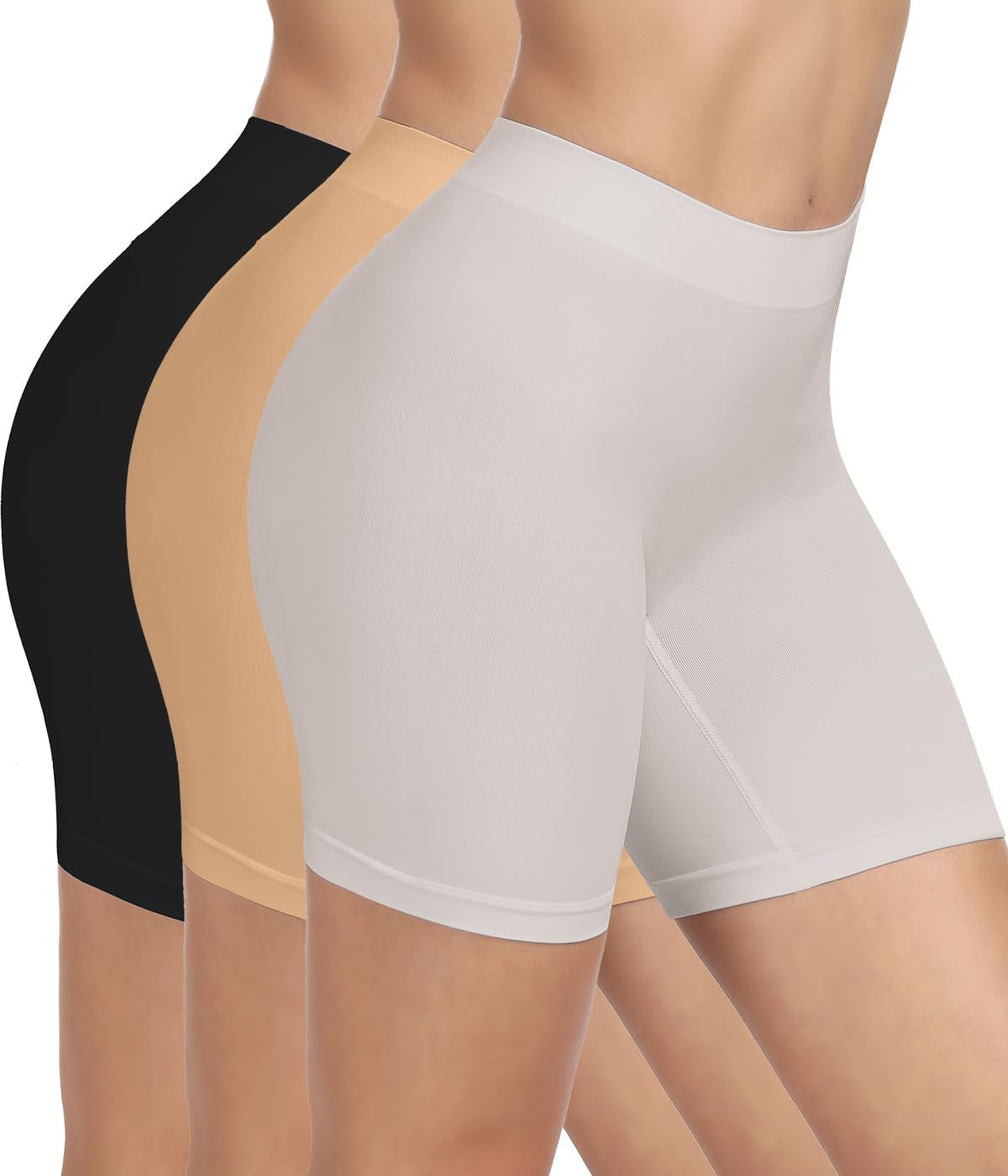 Slip Shorts for under Dresses Seamless Smooth Workout Yoga Bike Shorts for Women