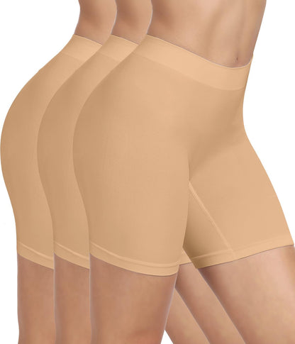 Slip Shorts for under Dresses Seamless Smooth Workout Yoga Bike Shorts for Women